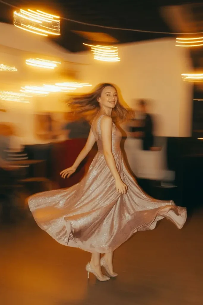 Flowing Dress Twirl Shot