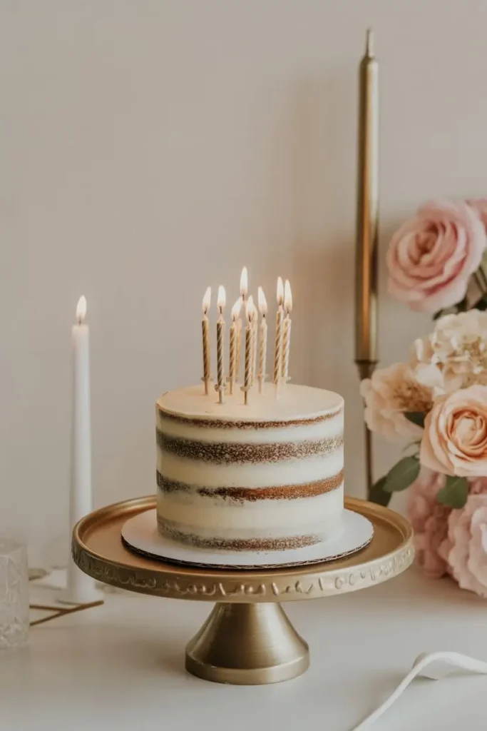 Birthday Cake as a Centerpiece