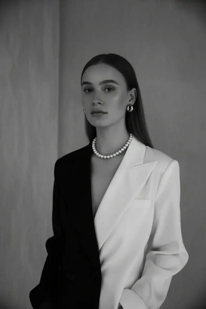 Black and White Elegance Photoshoot