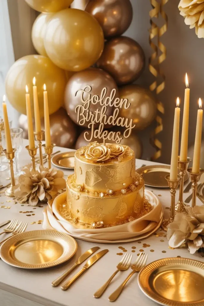 Gold Table Setup Ideas