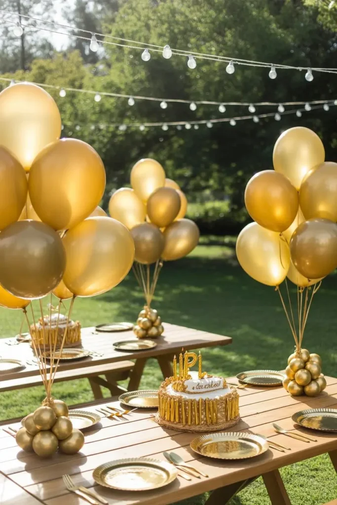 Outdoor Golden Decoration Ideas