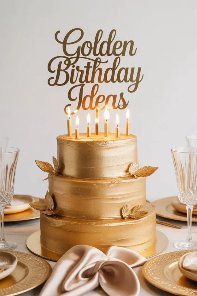 Gold-Themed Sweet Treats