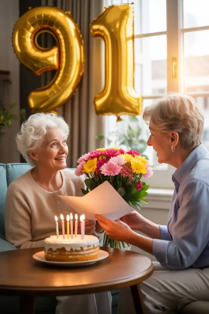91st Birthday Wishes for Wife