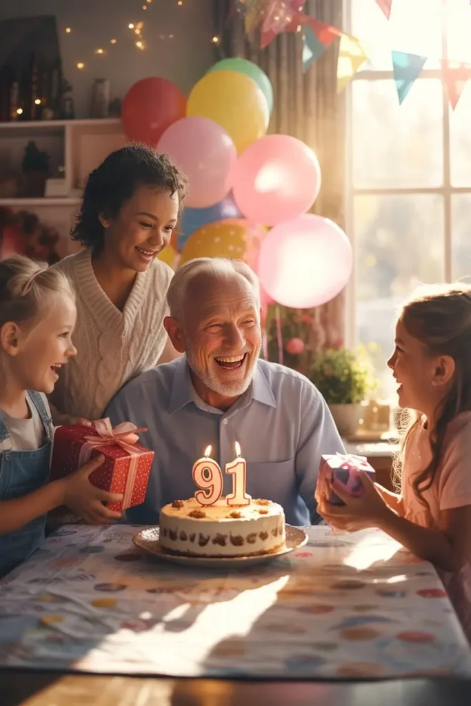91st Birthday Wishes for Grandpa