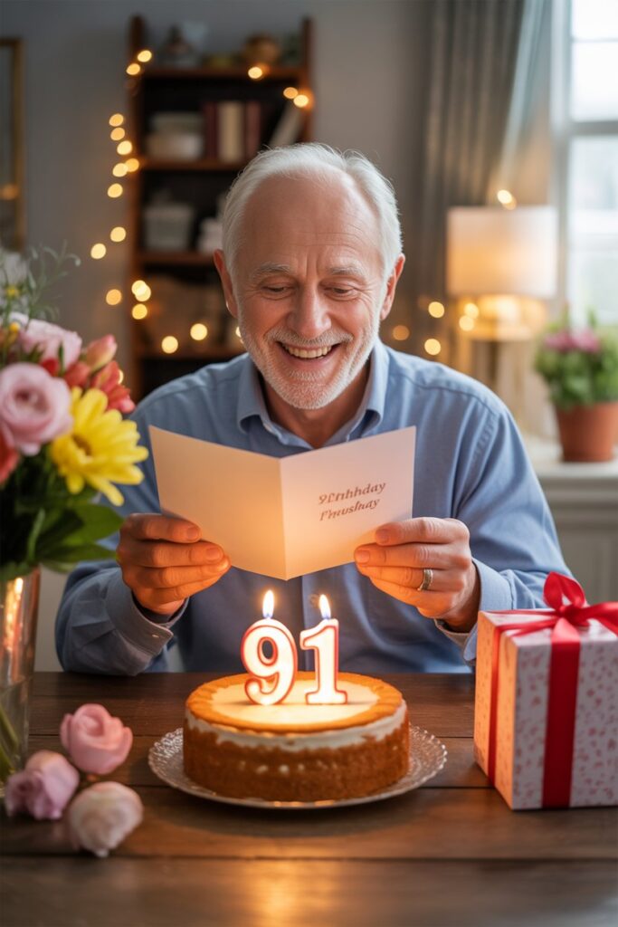 91st Birthday Wishes for Husband